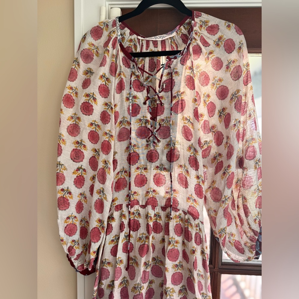 $850 Alix of Bohemia Pomegranate Dress - Picture 2 of 5